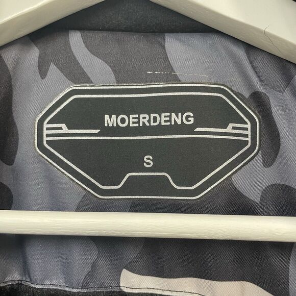 MOERDENG Mens Black & Grey Camo Waterproof Ski Jacket WARM Lined W/Pockets Sz S - Picture 4 of 7